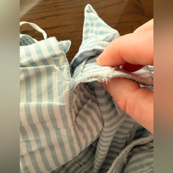 Chic Ruffle Striped Blouse - Picture 7 of 7